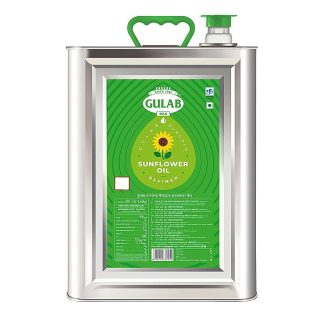 Gulab Sunflower Oil Tin : 15 Litres